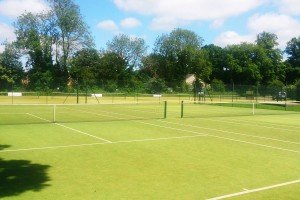 The tennis courts at Pocklington Tennis Club