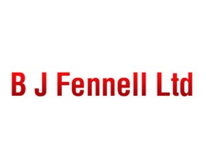 The logo for B J Fennell Ltd, sponsors of Pocklington Tennis Club