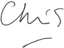 Chris French signature