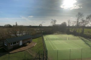 Pocklington Tennis Club from the air