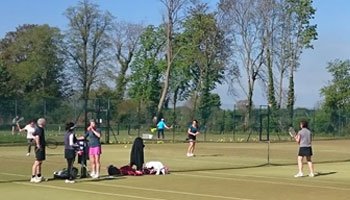 Members playing tennis at Pocklington Tennis Club