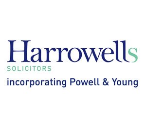 The logo for Harrowells Solicitors, sponsors of Pocklington Tennis Club