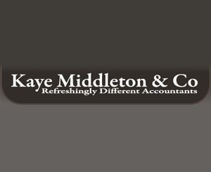 The logo for Kaye Middleton & Co, sponsors of Pocklington Tennis Club